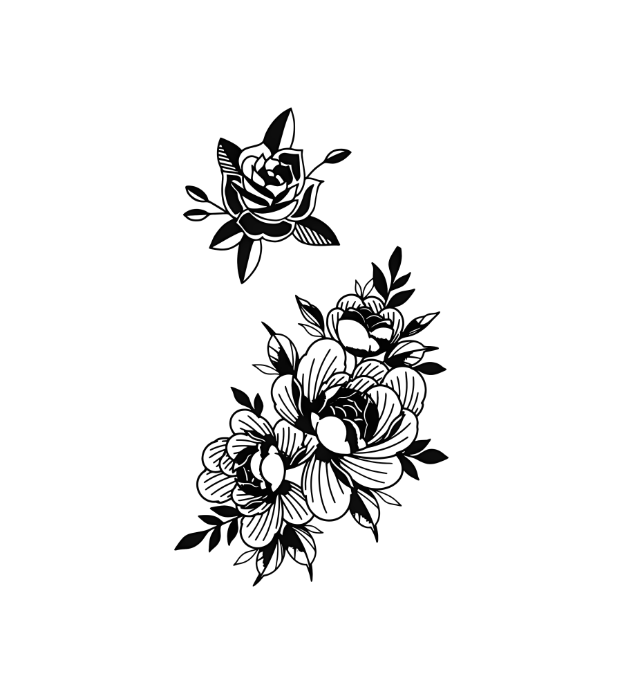 Little Blooms isolated tattoo design