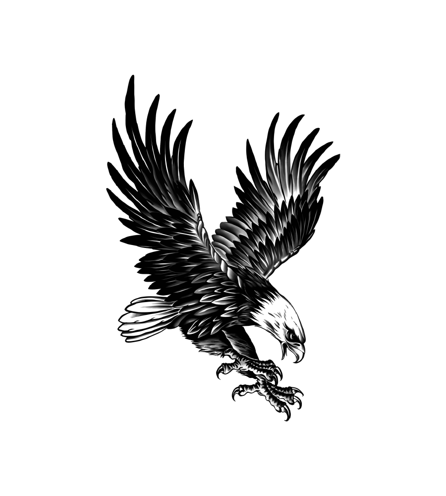Talon Dive temporary tattoo