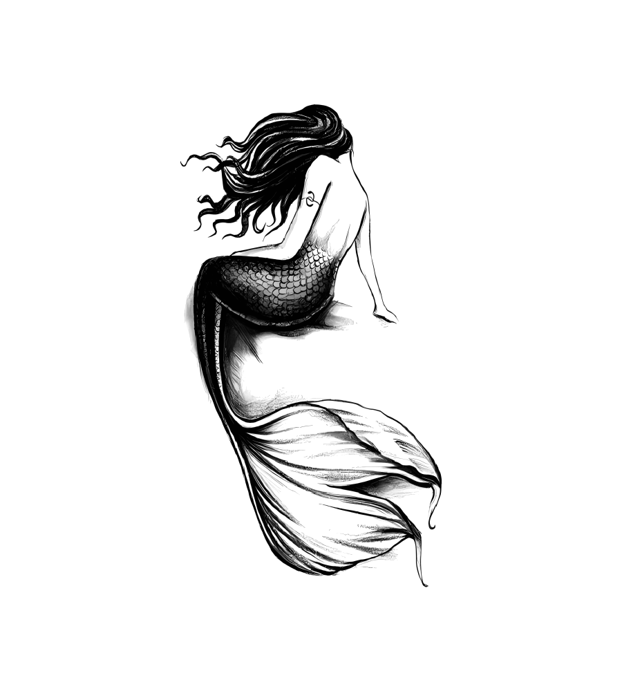 Siren's Rest isolated tattoo design