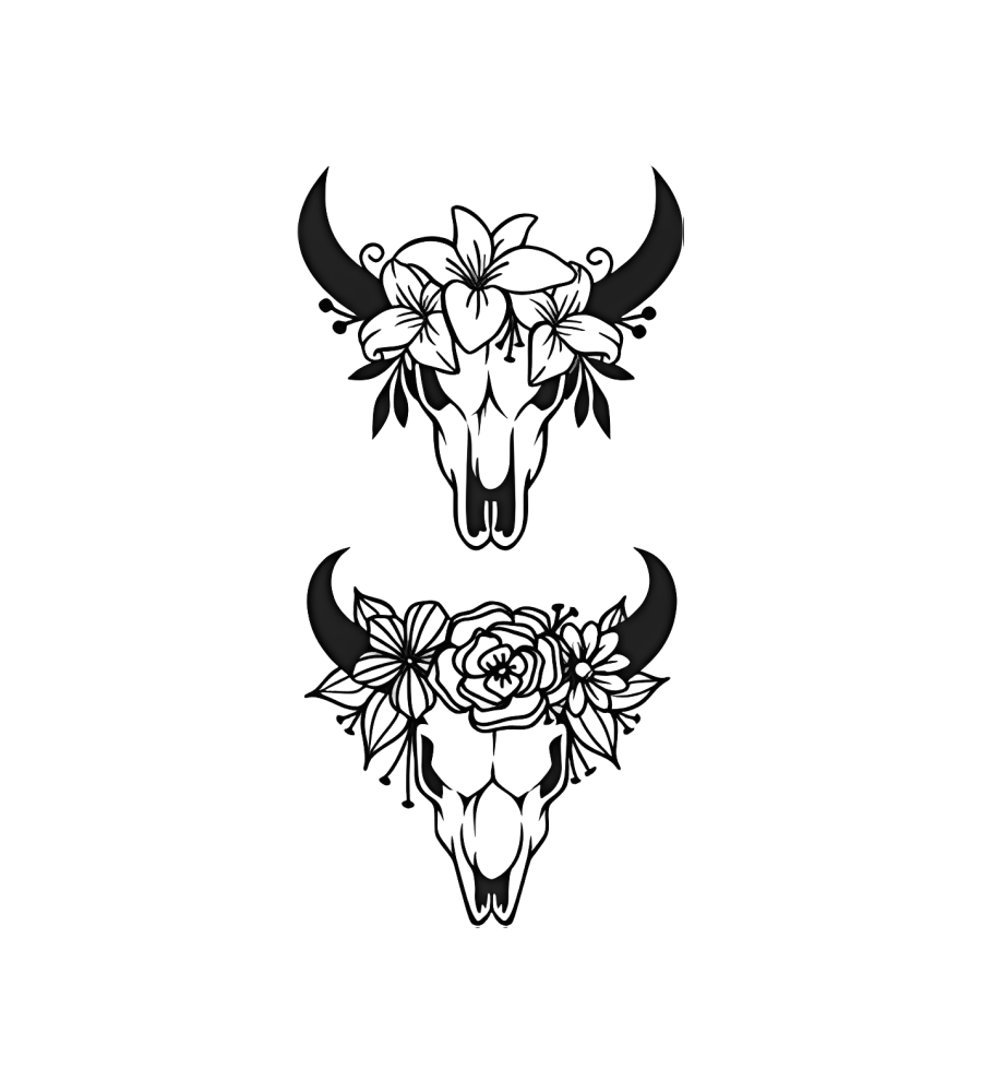 Floral Skulls