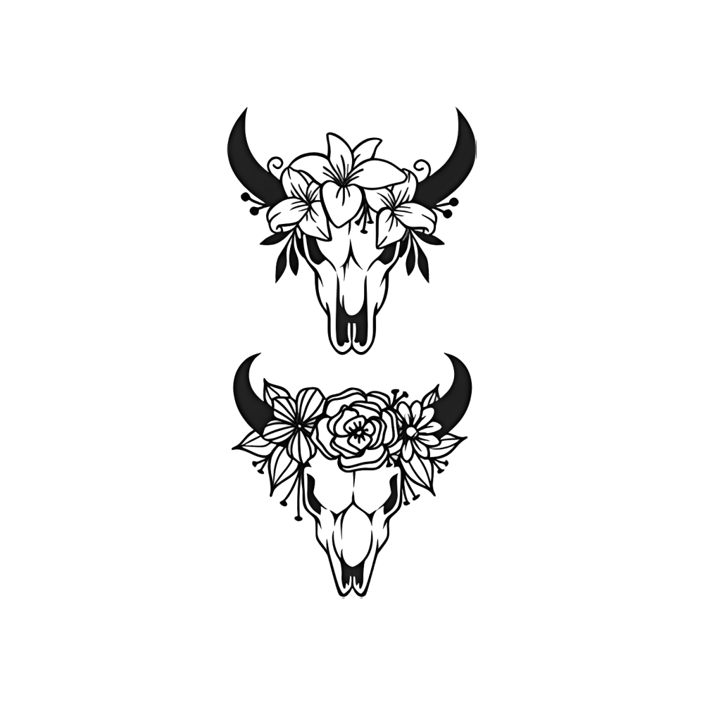 Floral Skulls