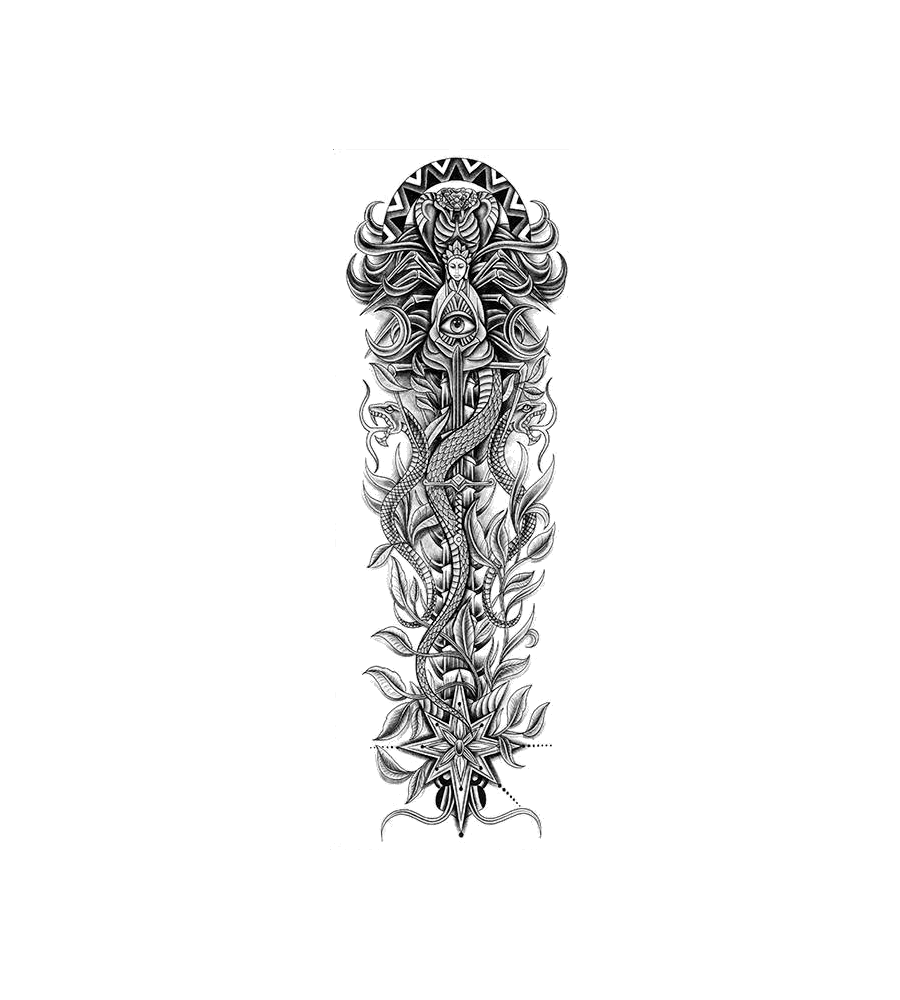 Eye of Fate isolated tattoo design