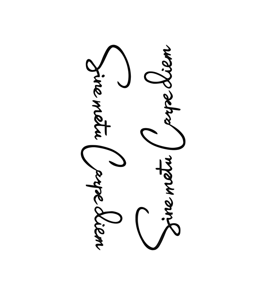 Carpe Diem isolated tattoo design