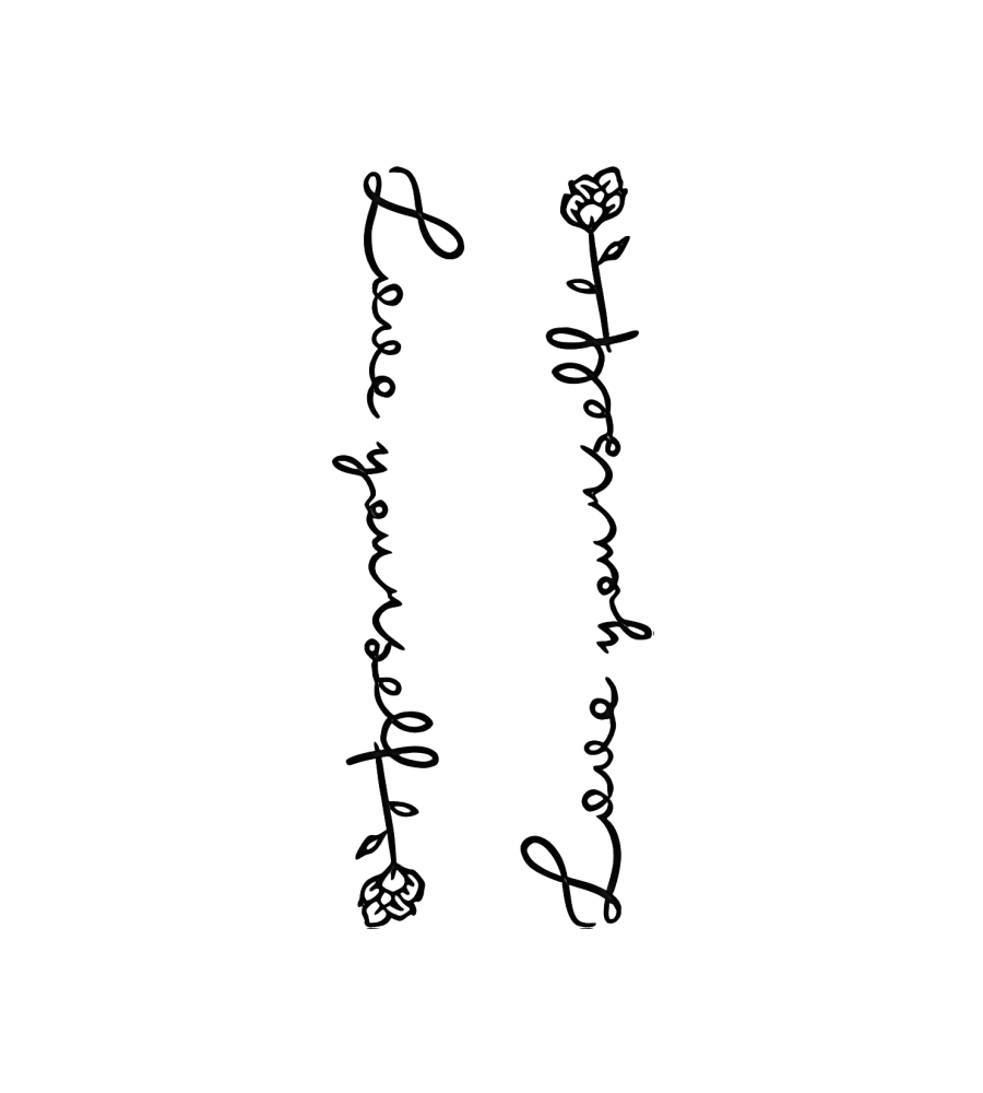 Bloom & Love isolated tattoo design