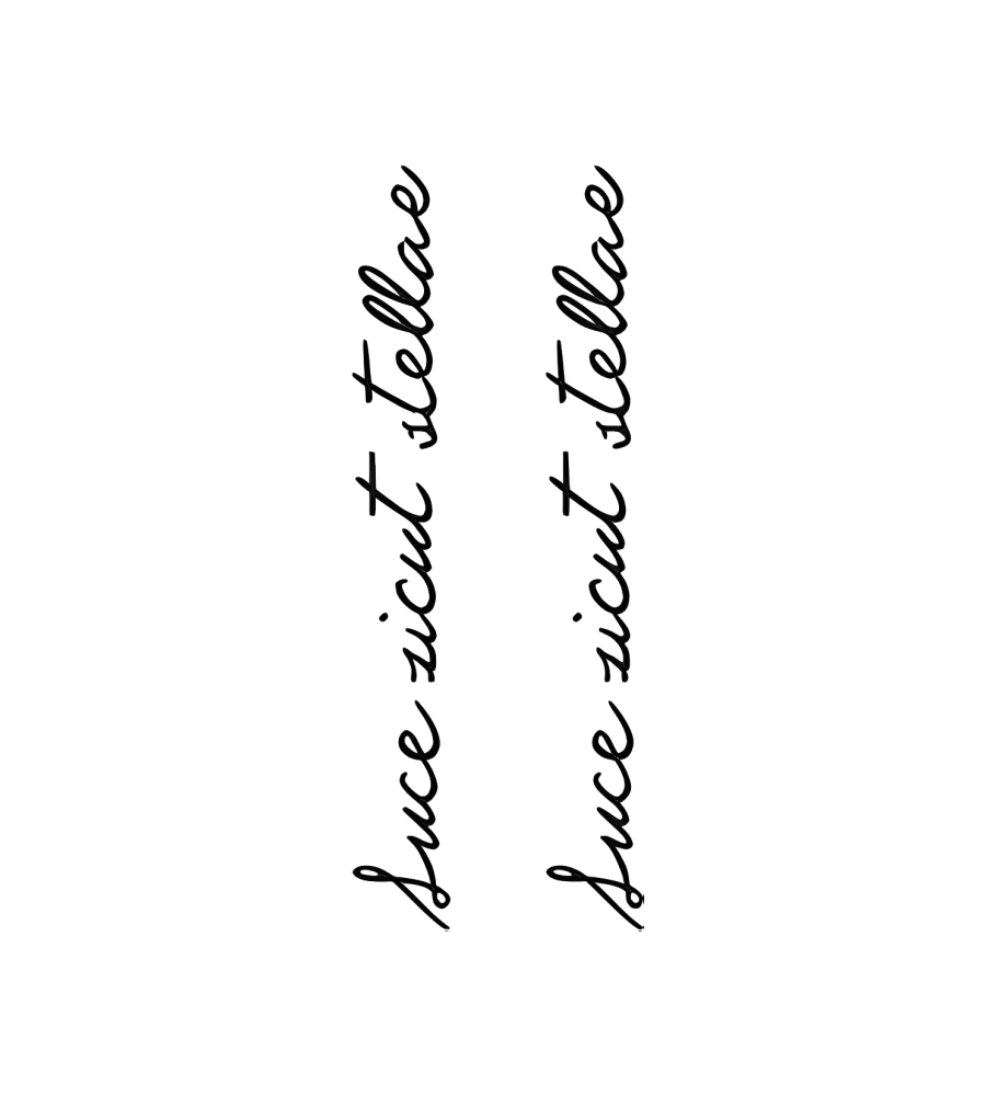Shine Like Stars isolated tattoo design