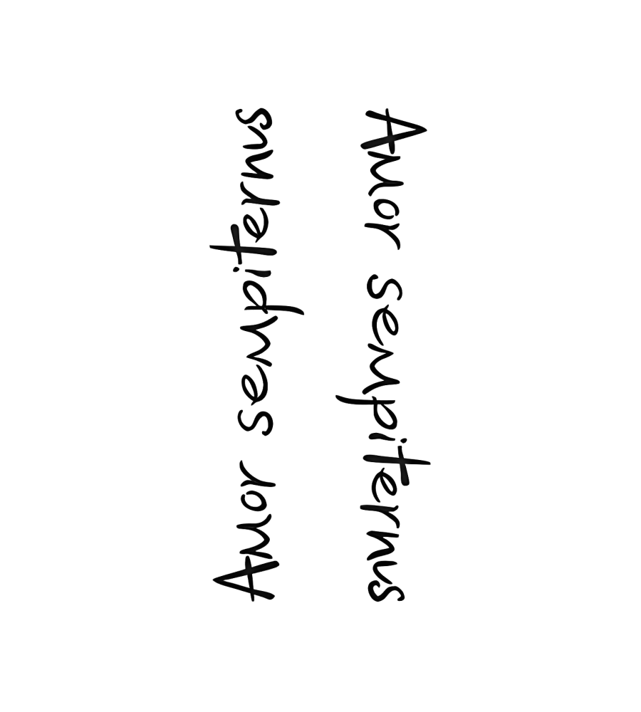 Everlasting Amor isolated tattoo design