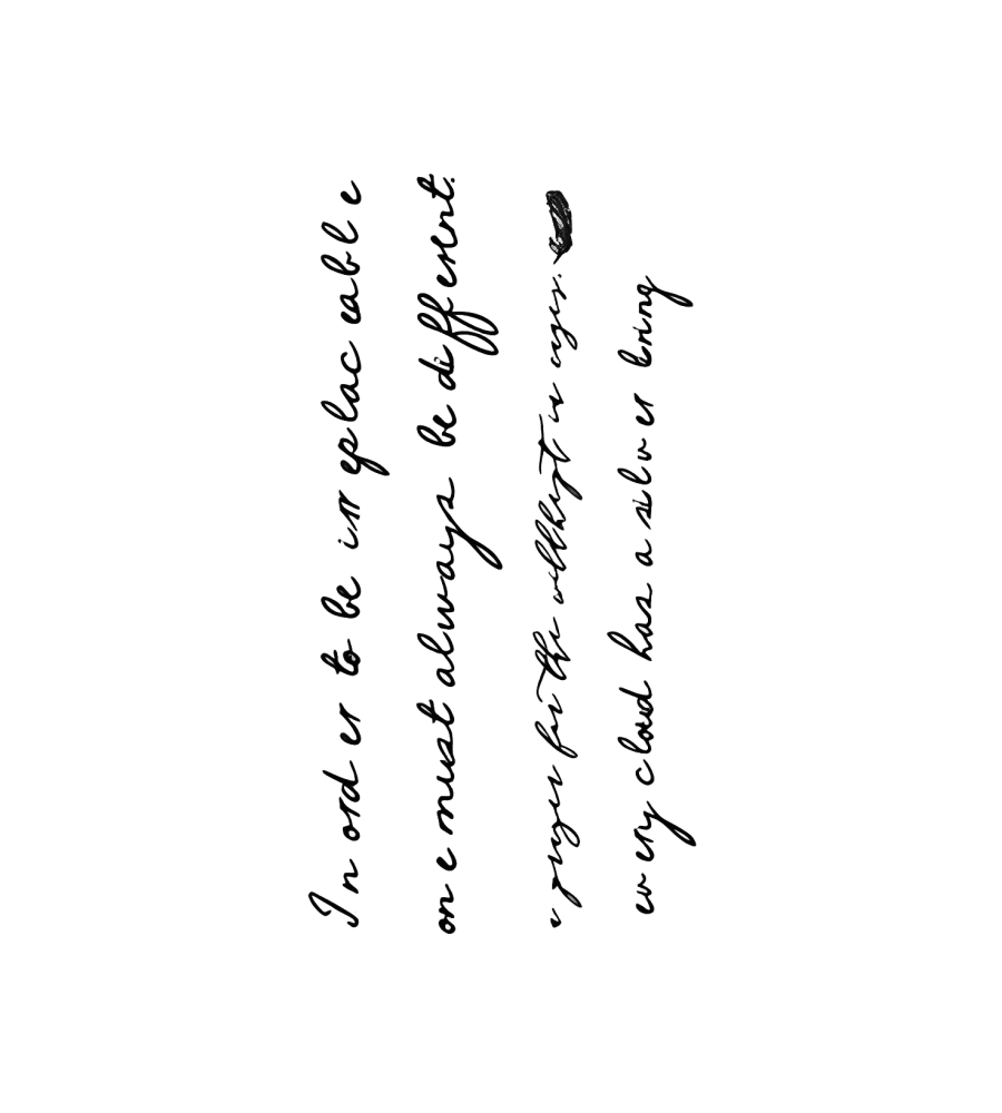 Irreplaceable isolated tattoo design
