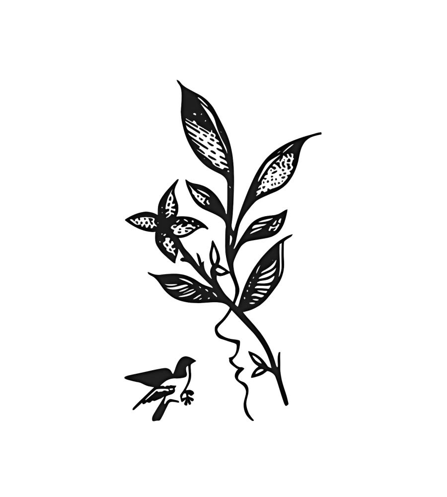 Meadow Note isolated tattoo design