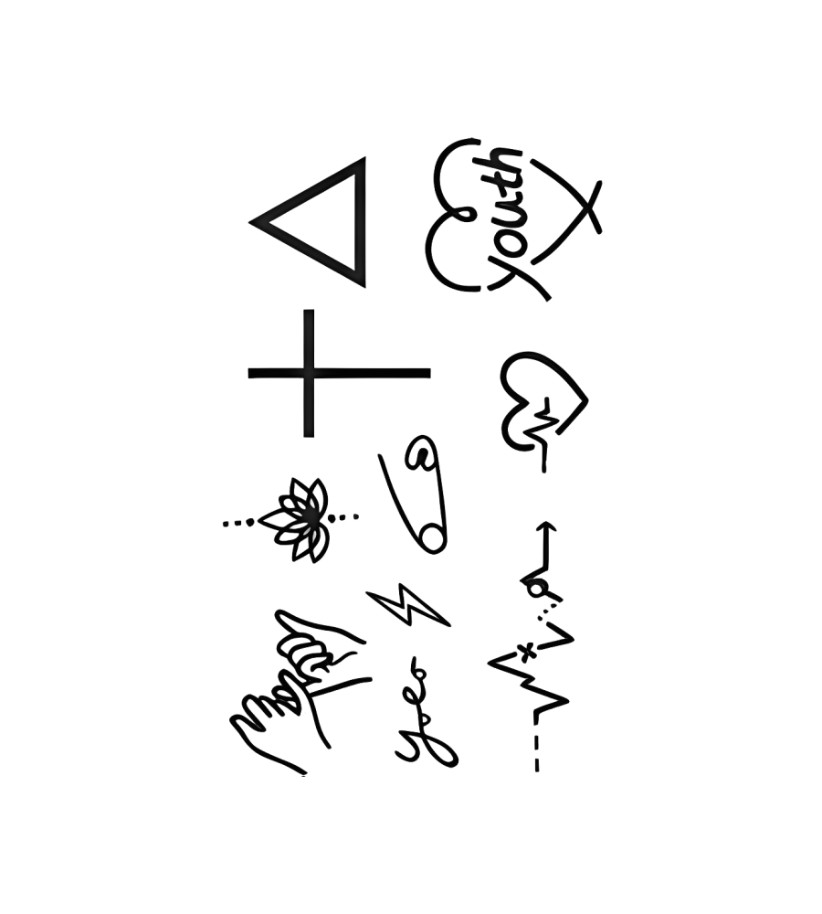 Scatter Marks isolated tattoo design