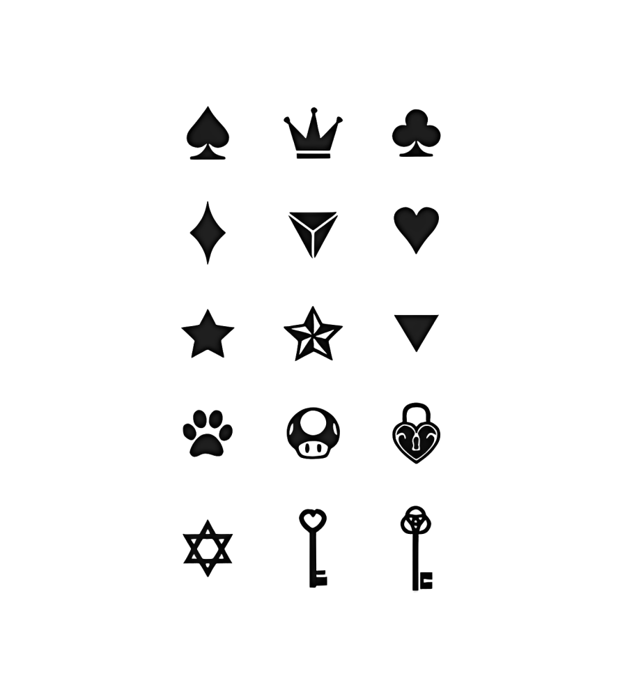 Tiny Lexicon isolated tattoo design