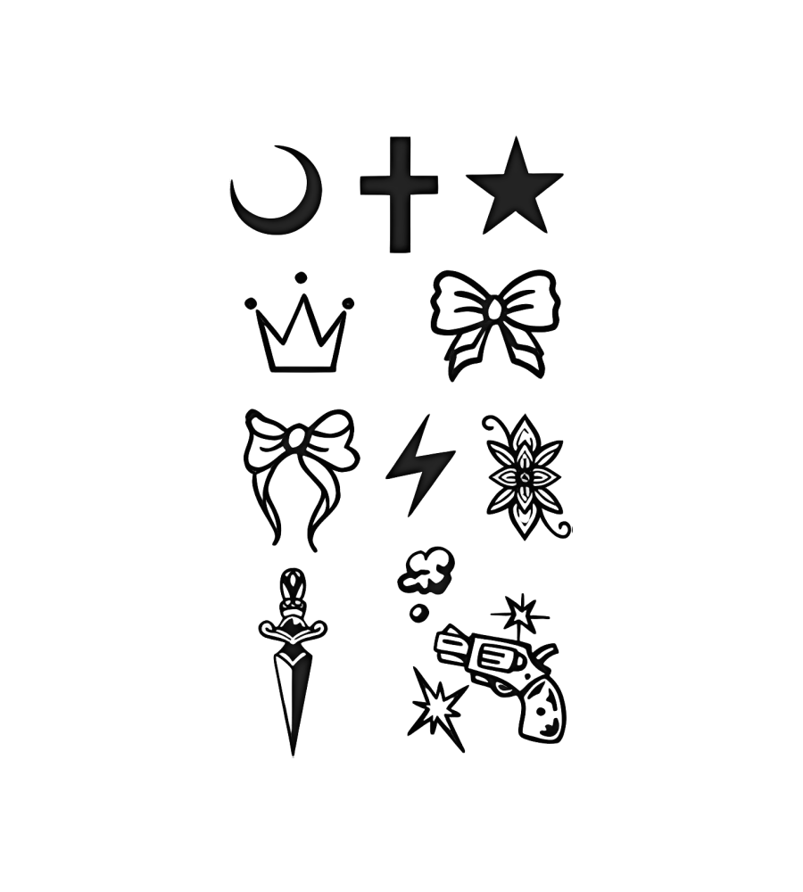 Rogue Icons isolated tattoo design