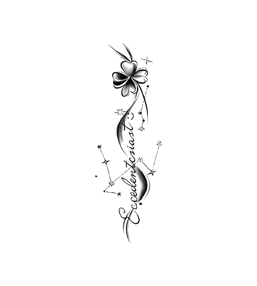 Excellence Strand isolated tattoo design