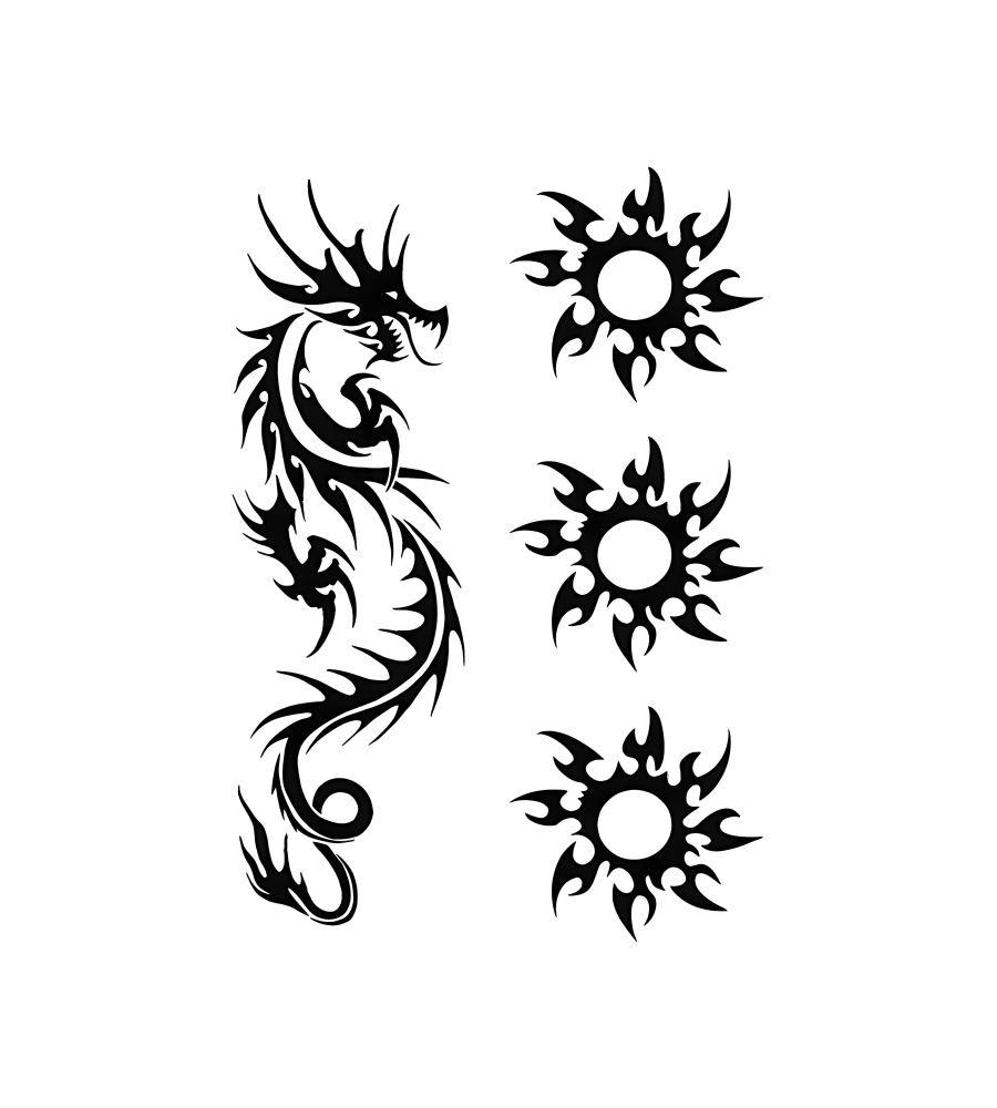 Dragon & Suns