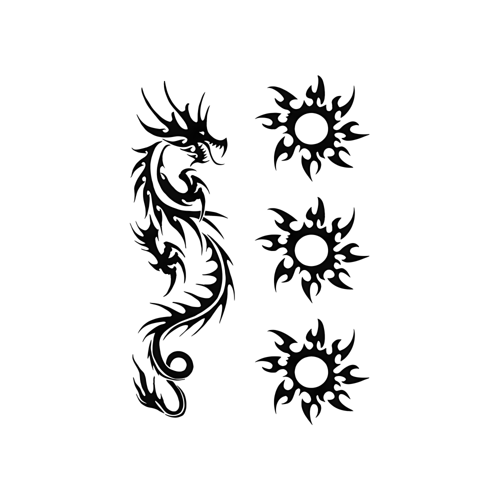 Dragon & Suns