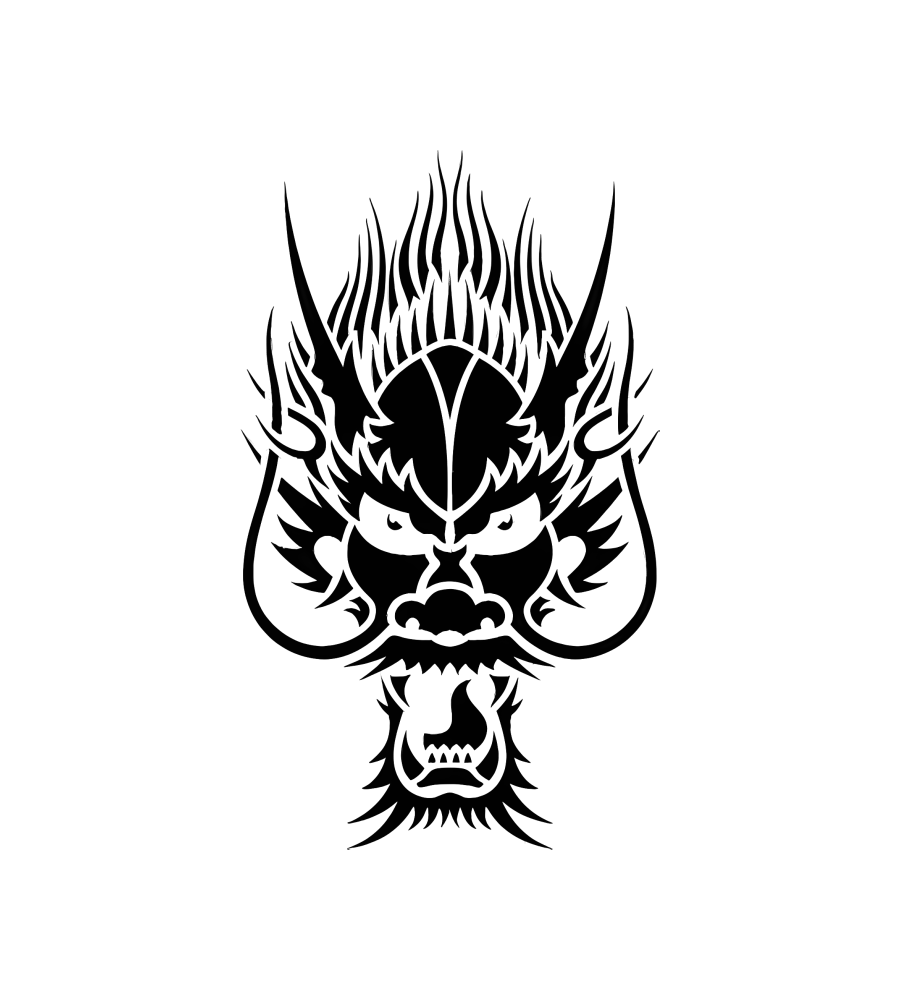 Fire Totem isolated tattoo design
