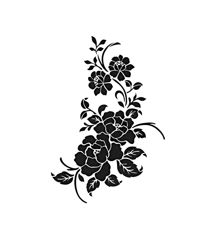Dark Bouquet isolated tattoo design