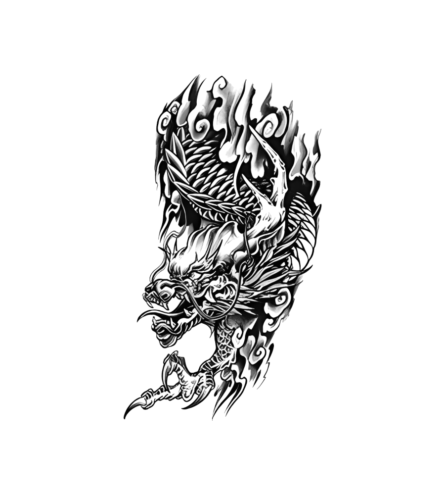 Inferno King isolated tattoo design