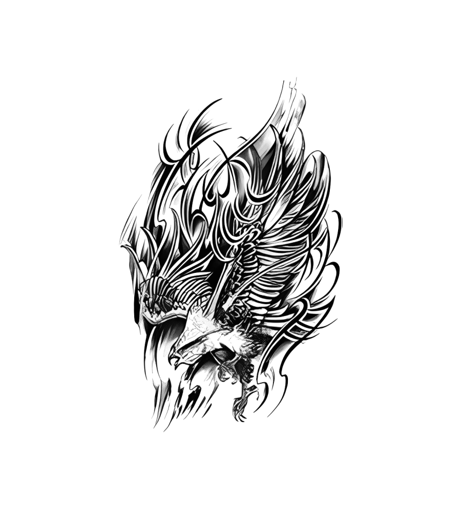 Storm Hunter isolated tattoo design
