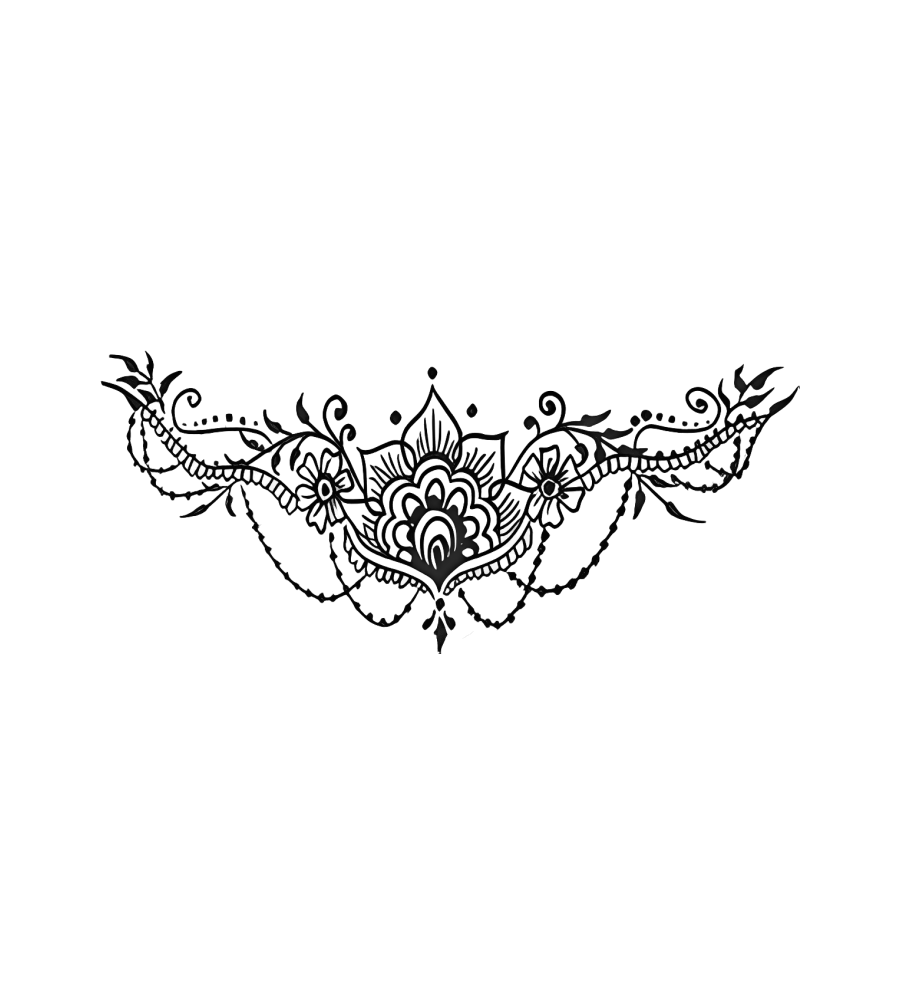 Royal Chain isolated tattoo design