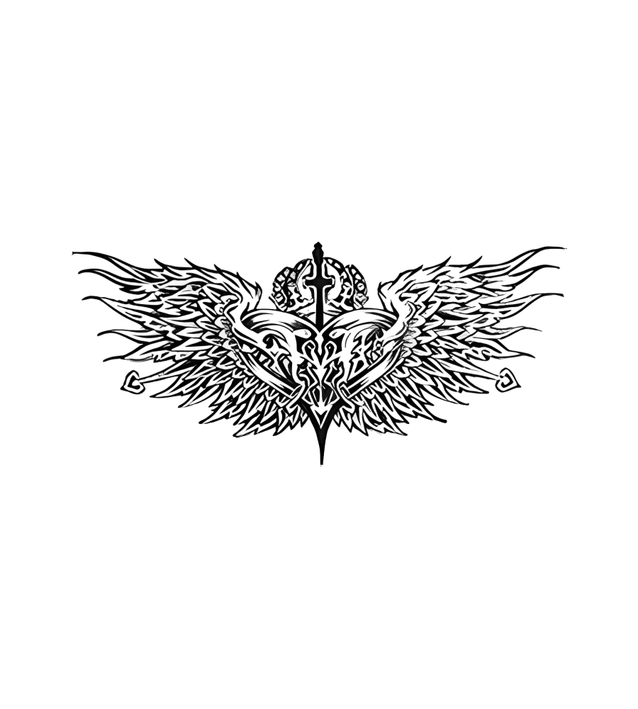 Victory Crest isolated tattoo design